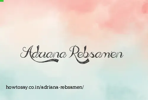 Adriana Rebsamen