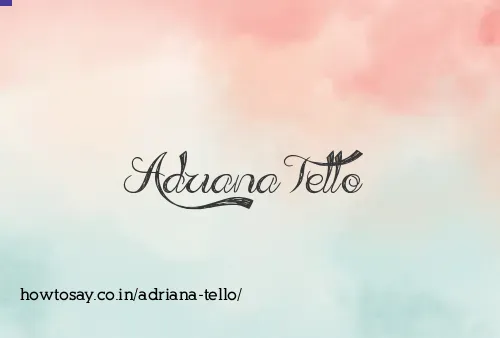 Adriana Tello
