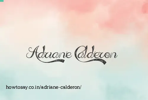 Adriane Calderon
