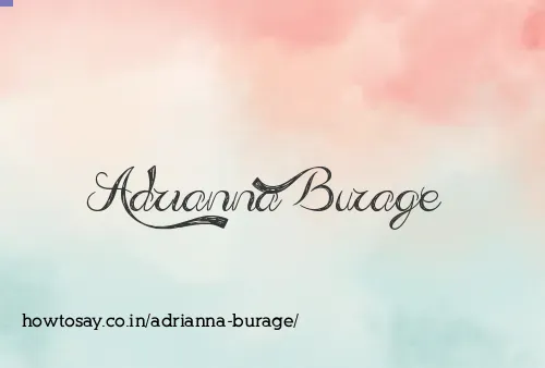 Adrianna Burage