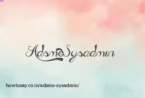 Adsmo Sysadmin