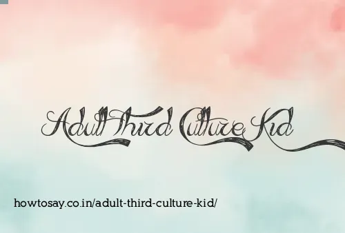 Adult Third Culture Kid