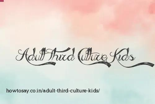 Adult Third Culture Kids