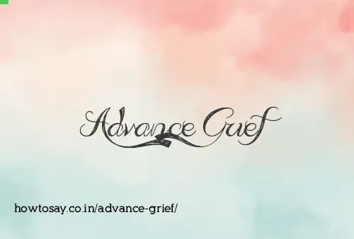 Advance Grief