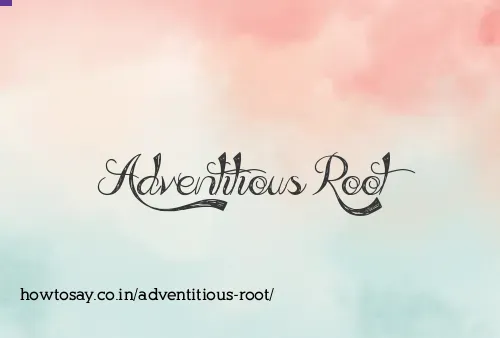Adventitious Root