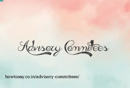Advisory Committees