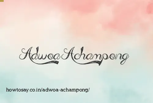 Adwoa Achampong