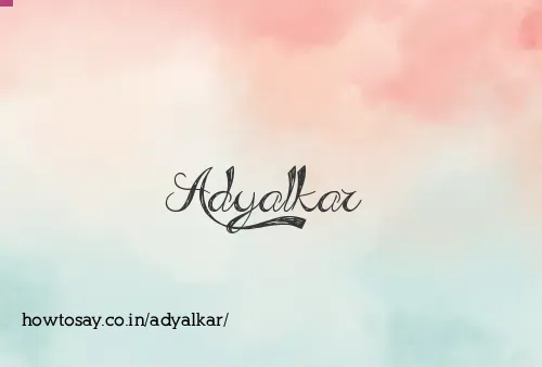 Adyalkar