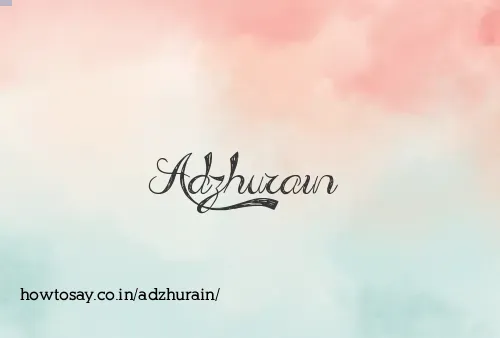 Adzhurain