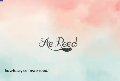 Ae Reed