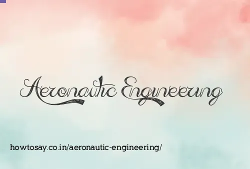 Aeronautic Engineering