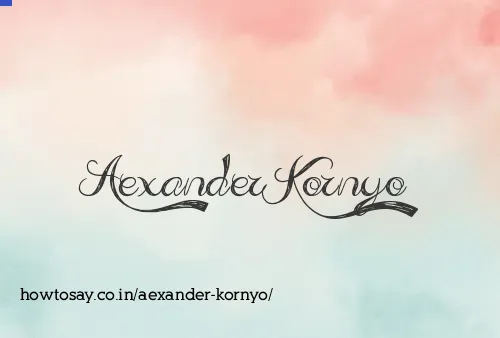 Aexander Kornyo