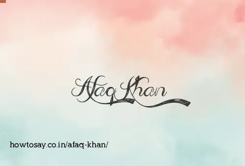 Afaq Khan