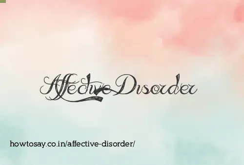 Affective Disorder