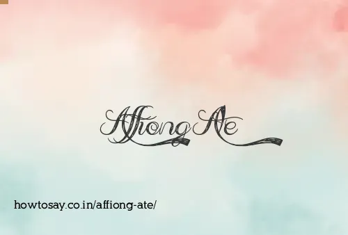 Affiong Ate