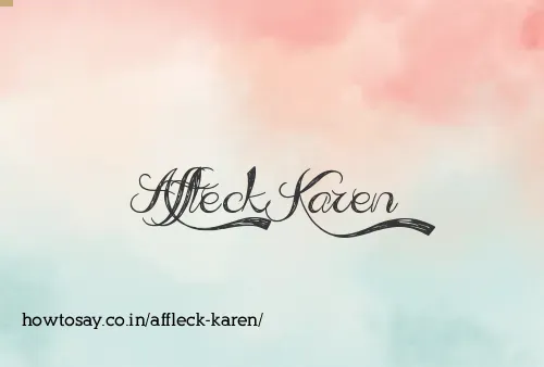 Affleck Karen