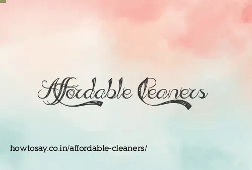 Affordable Cleaners