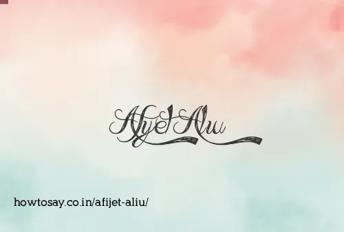 Afijet Aliu