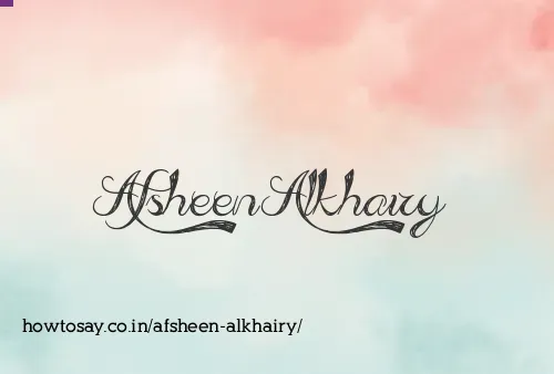 Afsheen Alkhairy