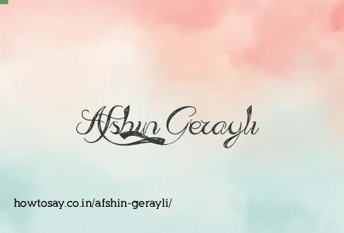 Afshin Gerayli