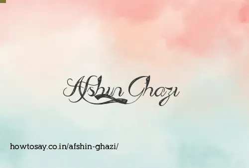 Afshin Ghazi