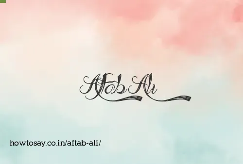 Aftab Ali
