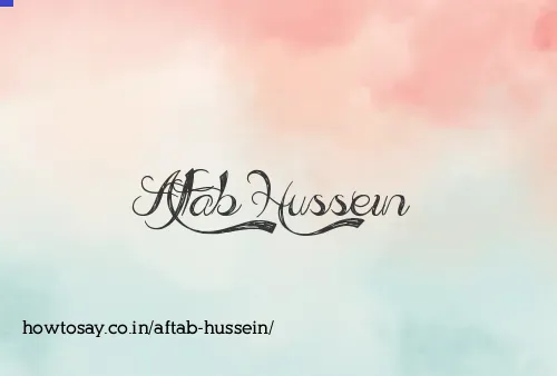 Aftab Hussein
