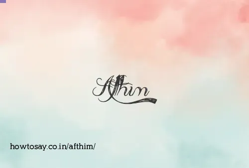 Afthim