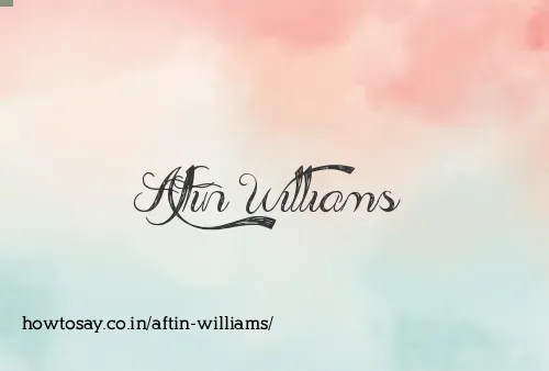 Aftin Williams