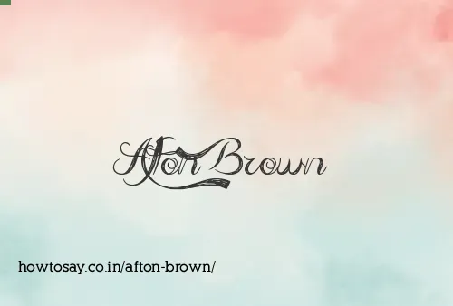 Afton Brown