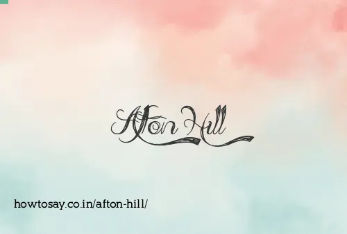 Afton Hill
