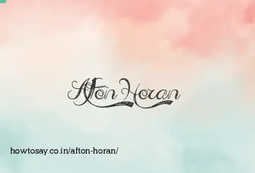 Afton Horan
