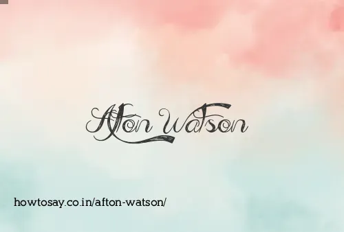 Afton Watson