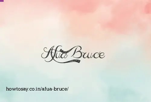 Afua Bruce