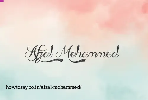 Afzal Mohammed