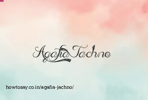 Agafia Jachno