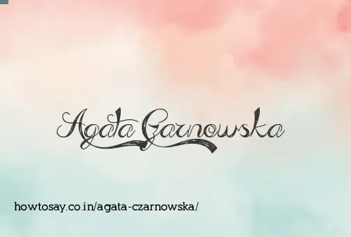 Agata Czarnowska