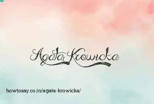 Agata Krowicka
