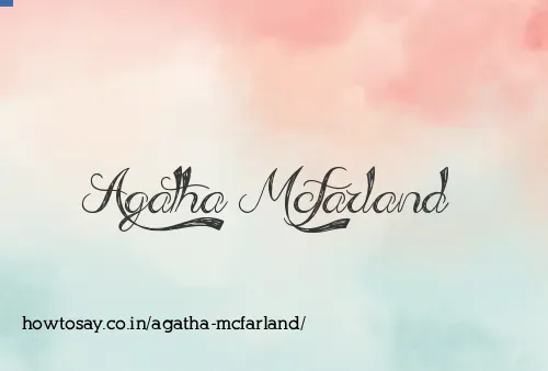 Agatha Mcfarland