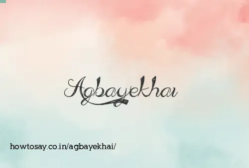 Agbayekhai