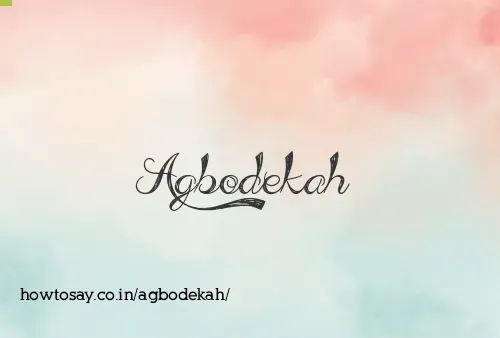 Agbodekah