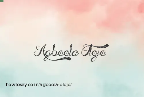 Agboola Olojo