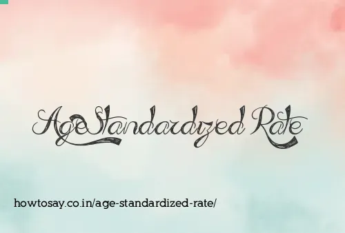 Age Standardized Rate