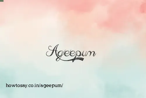 Ageepum