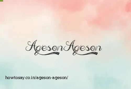 Ageson Ageson