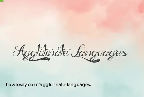 Agglutinate Languages