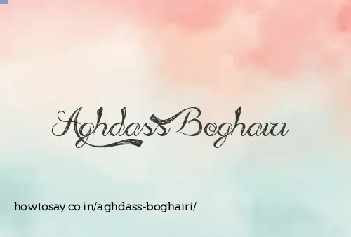 Aghdass Boghairi