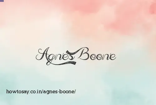 Agnes Boone