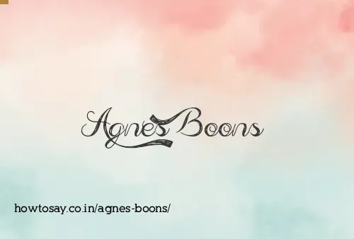 Agnes Boons