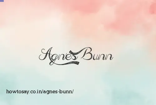 Agnes Bunn
